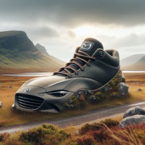 Hiking boot in the likeness of an MX-5